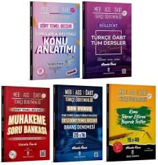Türkçe ÖABTDEYİZ ÖABT MEB-AGS Türkçe Öğretmenliği Dört Temel Beceri 5 li Set - Enes Kaan Şahin Türkçe ÖABTDEYİZ