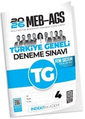 YENİ AGS - İndeks Akademi 2026 MEB-AGS TG-4 Türkiye Geneli Deneme Çözümlü İndeks Akademi Yayıncılık