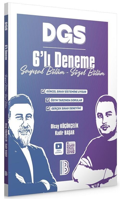 Benim Hocam 2026 DGS 6 Deneme Çözümlü - Kadir Başar, Olcay Küçükçelik Benim Hocam Yayınları