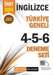 Pegem 2024 ÖABT İngilizce Öğretmenliği Türkiye Geneli 3 Deneme (4-5-6) Pegem Akademi Yayınları