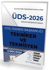 Pelikan 2026 GYS ÜDS Göç İdaresi Başkanlığı Tekniker ve Teknisyen 3 Deneme Çözümlü Görevde Yükselme Ünvan Değişikliği - Emin Hüseyin Şahin Pelikan Yayınevi