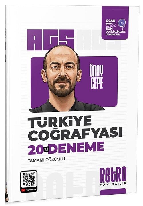 YENİ AGS - Retro 2026 MEB-AGS Türkiye Coğrafyası 20 Deneme Çözümlü - Önay Çepe Retro Yayıncılık