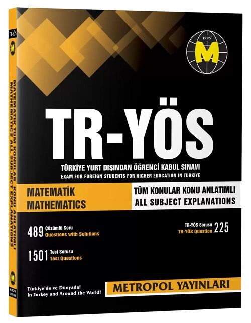 Metropol TR-YÖS Matematik Tüm Konular Konu Anlatımlı Metropol Yayınları