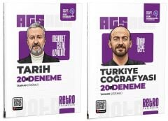 Retro 2026 MEB-AGS Tarih + Türkiye Coğrafyası 20+20 Deneme 2 li Set Retro Yayıncılık