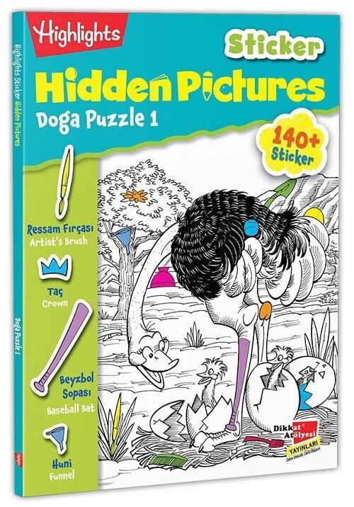 Sticker Hidden Pictures - Doğa Puzzle-1 Dikkat Atölyesi Yayınları