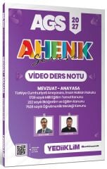 Yediiklim 2027 MEB-AGS Mevzuat-Anayasa Video Ders Notu Ahenk Serisi - Bülent Tanık Yediiklim Yayınları