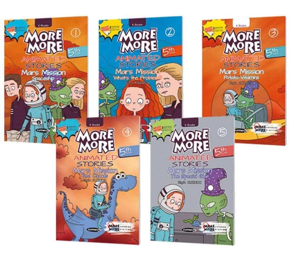 Kurmay ELT More and More English 5 Animated Stories (5 Kitap Set) Kurmay ELT Yayınları