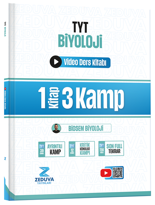 Zeduva YKS TYT Biosem Biyoloji Video Ders Kitabı - Semih Akpınar Zeduva Yayınları