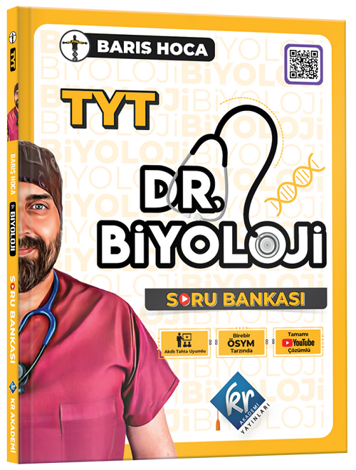 KR Akademi YKS TYT Dr. Biyoloji Soru Bankası - Barış Hoca KR Akademi Yayınları