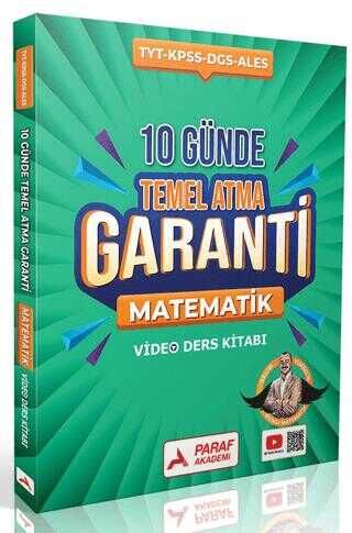 Paraf Akademi YKS TYT KPSS DGS ALES Bıyıklı Matematik 10 Günde Temel Atma Garanti Video Ders Kitabı - Selim Yüksel Paraf Akademi Yayınları