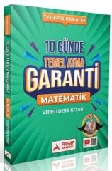 Paraf Akademi YKS TYT KPSS DGS ALES Bıyıklı Matematik 10 Günde Temel Atma Garanti Video Ders Kitabı - Selim Yüksel Paraf Akademi Yayınları