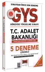 Yargı 2025 GYS Adalet Bakanlığı İdari İşler Müdürü 5 Deneme Çözümlü Görevde Yükselme Yargı Yayınları