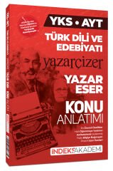 İndeks Akademi 2026 YKS AYT Türk Dili ve Edebiyatı Yazar Eser Yazar Çizer Konu Anlatımı İndeks Akademi Yayıncılık