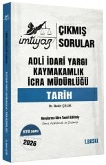 İmtiyaz 2026 Adli İdari Yargı Kaymakamlık İcra Müdürlüğü Tarih Çıkmış Sorular Çözümlü 1. Baskı - Bekir Çelik İmtiyaz Yayıncılık