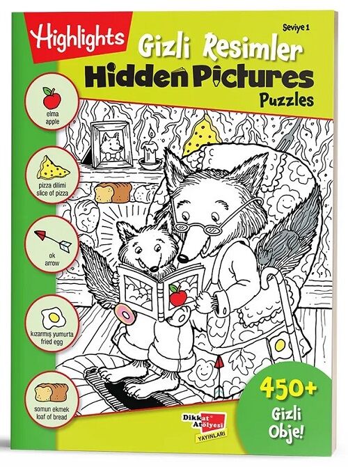 Hidden Pictures - Gizli Resimler Puzzle 1. Seviye Dikkat Atölyesi Yayınları