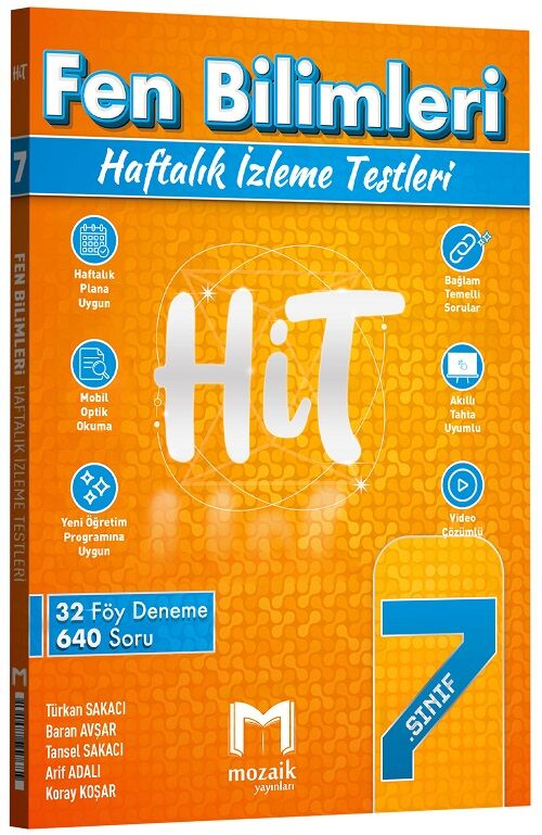 Mozaik 7. Sınıf Fen Bilimleri HİT 32 Deneme Mozaik Yayınları