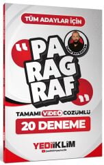 Yediiklim 2027 KPSS MEB-AGS ALES DGS YKS TYT AYT Paragraf 20 Deneme Çözümlü - Yusuf Bayraktar Yediiklim Yayınları