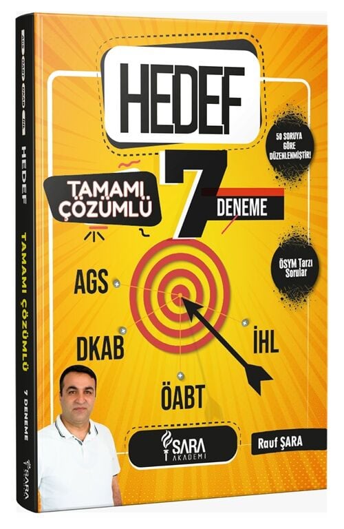 Şara Akademi ÖABT MEB-AGS Din Kültürü ve Ahlak Bilgisi Hedef 7 Deneme Çözümlü - Rauf Şara Şara Akademi