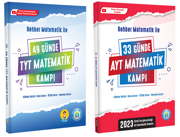 Rehber Matematik YKS TYT AYT 49+33 Günde Matematik Kampı Rehber Matematik