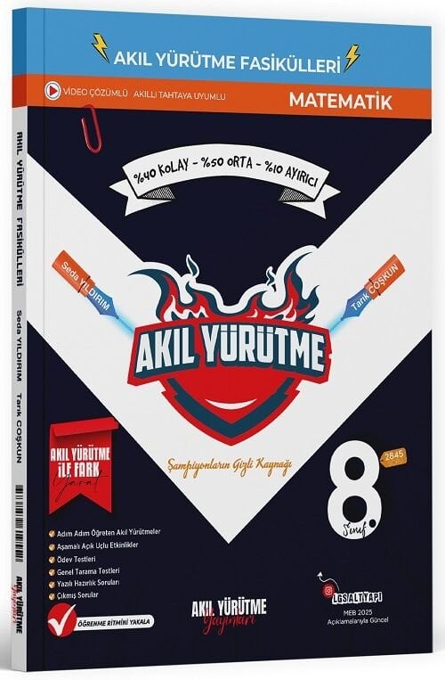 Akıl Yürütme 8. Sınıf Matematik 6 lı Akıl Yürütme Fasikül Seti Akıl Yürütme Yayınları