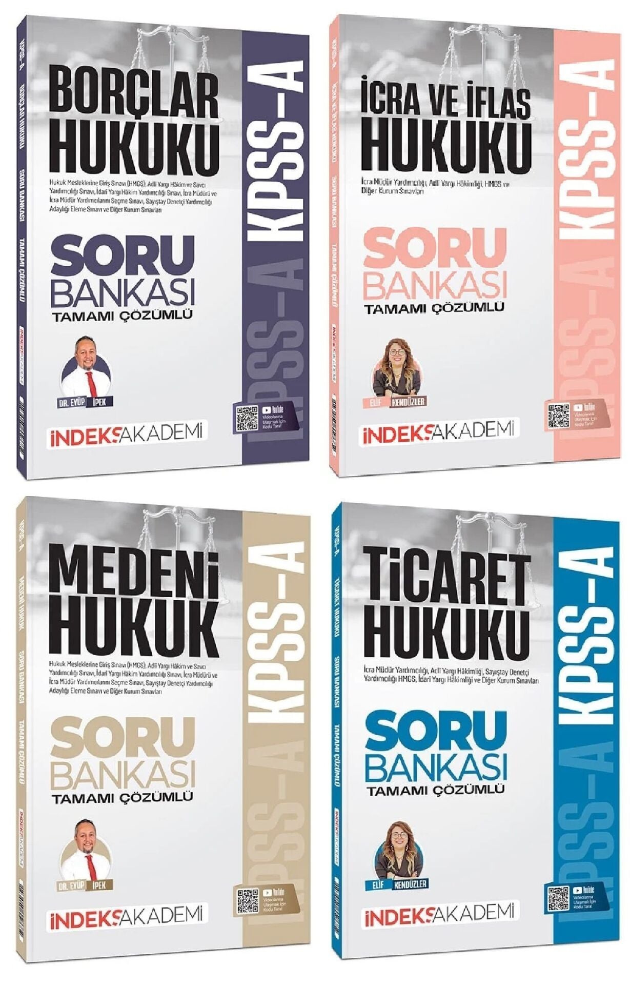 İndeks Akademi 2026 KPSS A Grubu Özel Hukuk Soru Bankası 4 lü Set İndeks Akademi Yayıncılık