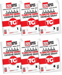 İndeks Akademi 2026 KPSS TG 1-2-3-4-5-6 Türkiye Geneli Deneme Genel Yetenek Genel Kültür 6 lı Set İndeks Akademi Yayıncılık