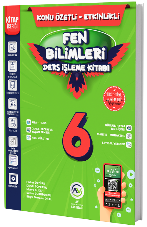Av Yayınları 6. Sınıf Fen Bilimleri Ders İşleme Kitabı Av Yayınları