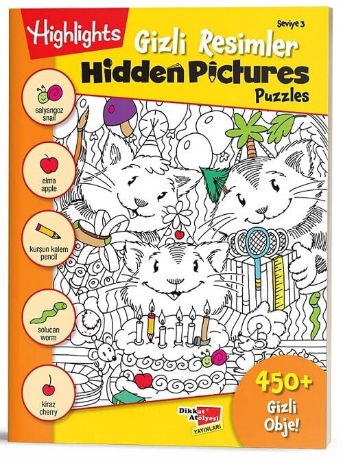 Hidden Pictures - Gizli Resimler Puzzle 3. Seviye Dikkat Atölyesi Yayınları