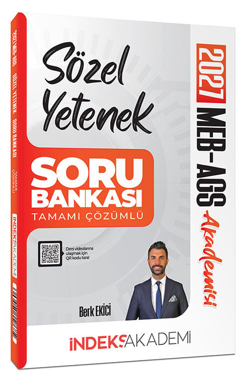 İndeks Akademi 2027 MEB-AGS Akademisi Sözel Yetenek Soru Bankası Çözümlü - Berk Ekici İndeks Akademi Yayıncılık