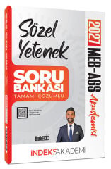 İndeks Akademi 2027 MEB-AGS Akademisi Sözel Yetenek Soru Bankası Çözümlü - Berk Ekici İndeks Akademi Yayıncılık