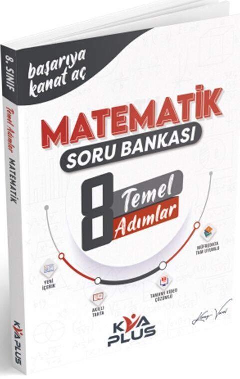 KVA Plus 8. Sınıf Matematik Temel Adımlar Soru Bankası KVA Plus Yayınları