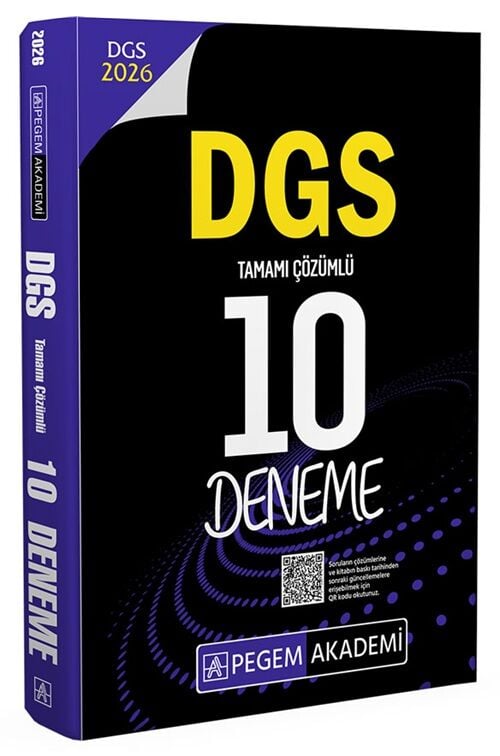 Pegem 2026 DGS 10 Deneme Çözümlü Pegem Akademi Yayınları