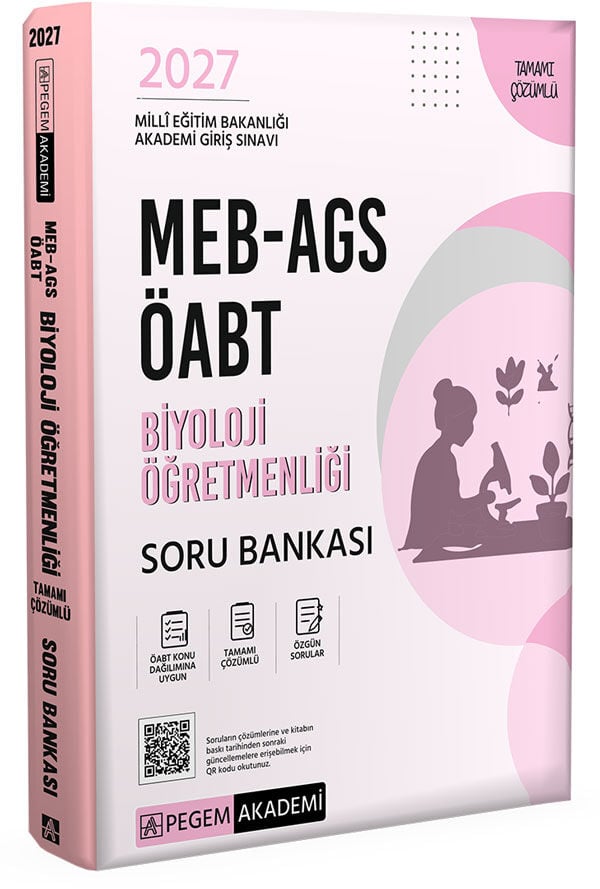 Pegem 2027 ÖABT MEB-AGS Biyoloji Öğretmenliği Soru Bankası Çözümlü Pegem Akademi Yayınları