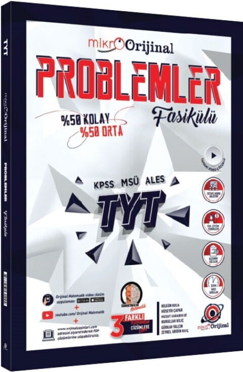 Orijinal YKS TYT KPSS MSÜ ALES Problemler Fasikülü Mikro Orijinal Soru Bankası Orijinal Yayınları