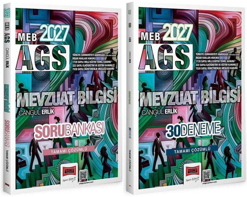 Yargı 2027 MEB-AGS Mevzuat Bilgisi Soru Bankası + 30 Deneme 2 li Set - Cangül Erlik Yargı Yayınları