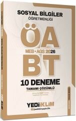 Yediiklim 2026 ÖABT MEB-AGS Sosyal Bilgiler Öğretmenliği 10 Deneme Çözümlü Yediiklim Yayınları