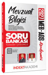İndeks Akademi 2027 MEB-AGS Akademisi Mevzuat Bilgisi Soru Bankası Çözümlü - Emrah Vahap Özkaraca, Zeynep Salman İçli İndeks Akademi Yayıncılık