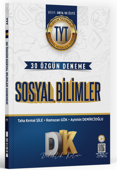 Didaktik Kalem YKT TYT Sosyal Bilimler Özgün 30 Deneme Didaktik Kalem Yayınları