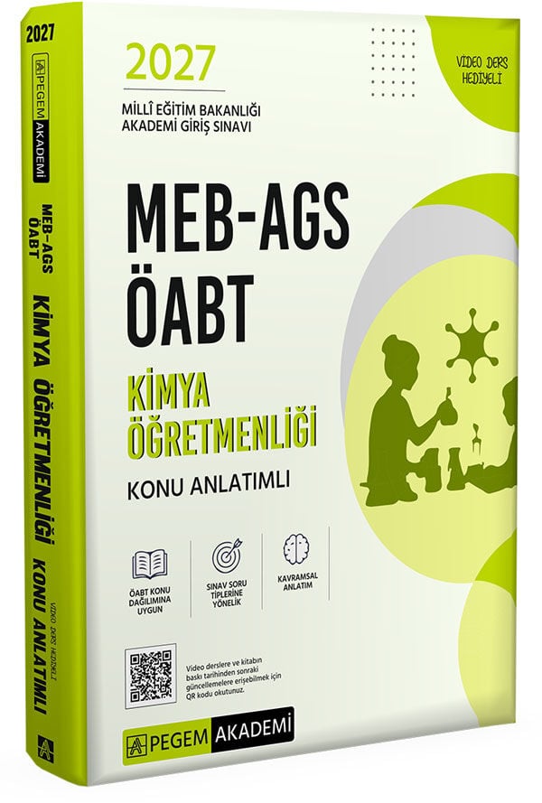 Pegem 2027 ÖABT MEB-AGS Kimya Öğretmenliği Konu Anlatımlı Pegem Akademi Yayınları