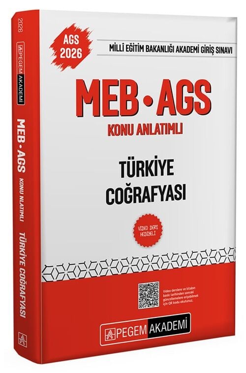 SÜPER FİYAT - Pegem 2026 MEB-AGS Türkiye Coğrafyası Konu Anlatımlı Pegem Akademi Yayınları