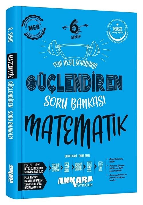 Ankara Yayıncılık 6. Sınıf Matematik Güçlendiren Soru Bankası Ankara Yayıncılık