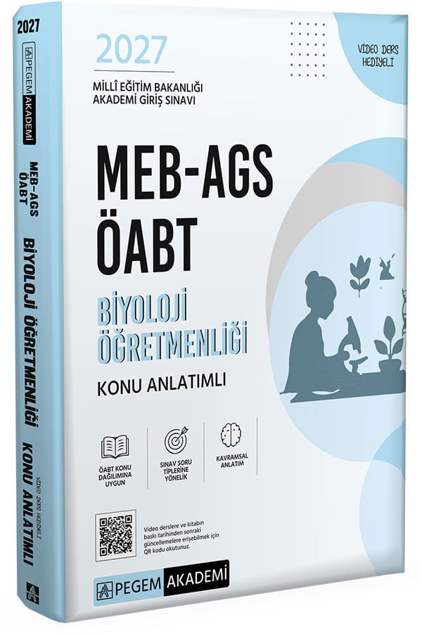 Pegem 2027 ÖABT MEB-AGS Biyoloji Öğretmenliği Konu Anlatımlı Pegem Akademi Yayınları