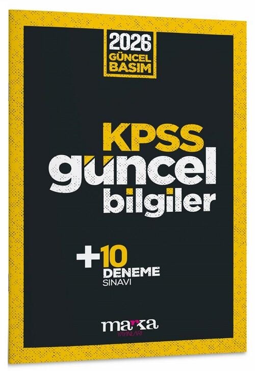 Marka 2026 KPSS Güncel Bilgiler (10 Deneme İlaveli) Marka Yayınları