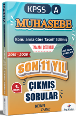 Dizgi Kitap 2026 KPSS A Grubu Muhasebe Çıkmış Sorular Son 11 Yıl Konularına Göre Çözümlü - Mehmet Elmas Dizgi Kitap