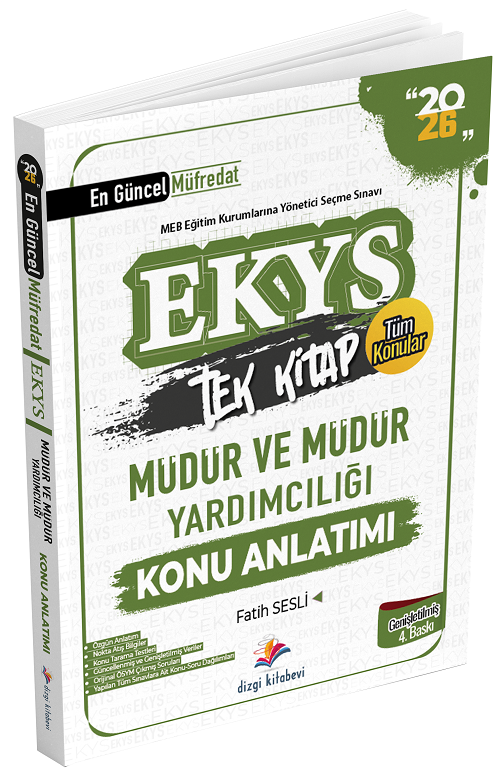 SÜPER FİYAT - Dizgi Kitap 2026 MEB EKYS Müdür ve Yardımcılığı Konu Anlatımı 4. Baskı - Fatih Sesli Dizgi Kitap