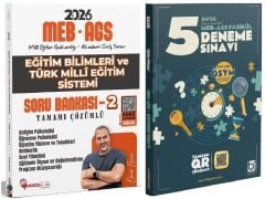 YENİ AGS - Hoca Kafası + Bigelio 2026 MEB-AGS Eğitim Bilimleri Soru Bankası-2 + 5 Deneme 2 li Set - Ömer Ekici Hoca Kafası + Bigelio Yayınları