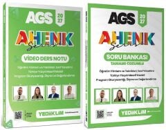 Yediiklim 2027 MEB-AGS Eğitim Bilimleri ÖYT, Sınıf Yönetimi, TYMM, Program Okuryazarlığı, Ölçme Değerlendirme Video Ders Notu + Soru Bankası 2 li Set Ahenk Serisi - Can Köni Yediiklim Yayınları