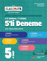 Okyanus 5. Sınıf Classmate Süreç İzleme ve Gelişim Değerlendirme 5 li Deneme Okyanus Yayınları