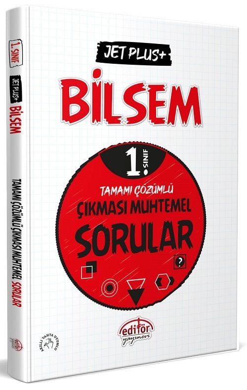Editör 1. Sınıf BİLSEM Hazırlık Jet Plus Çıkması Muhtemel Sorular Çözümlü Editör Yayınları