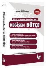 4T Yayınları 2019 KPSS ve Kurum Sınavları DEĞİŞEN BÜTÇE Kitabı - Yüksel Bilgili Bayraktar 4T Yayınları